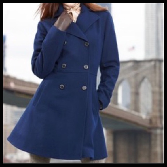anne klein double breasted pea coat